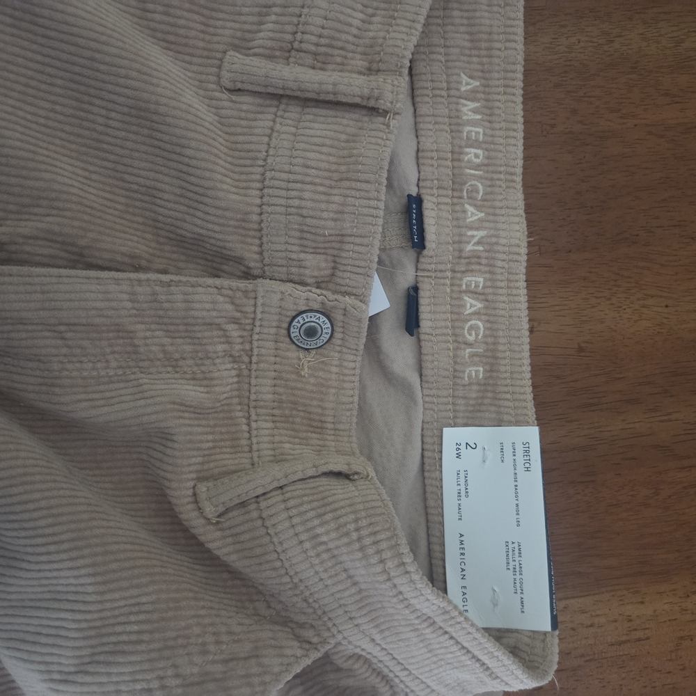 American Eagle Outfitters Women's Tan Corduroy Pants
